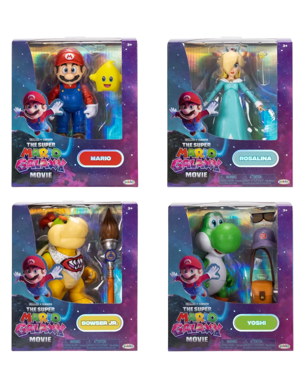 Figuras Super Mario Bros Galaxy – 18 cm (JAKKS Pacific)