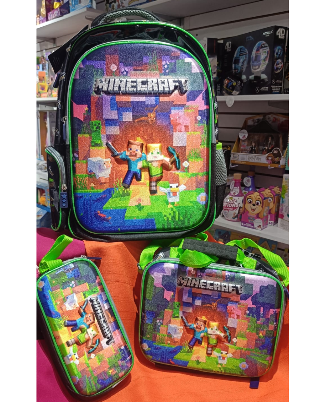 Set de Mochilas Mine Craft