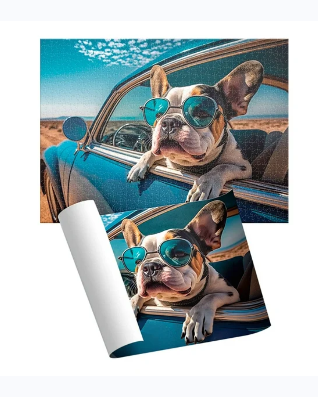 Rompecabezas de tubo bulldog frances