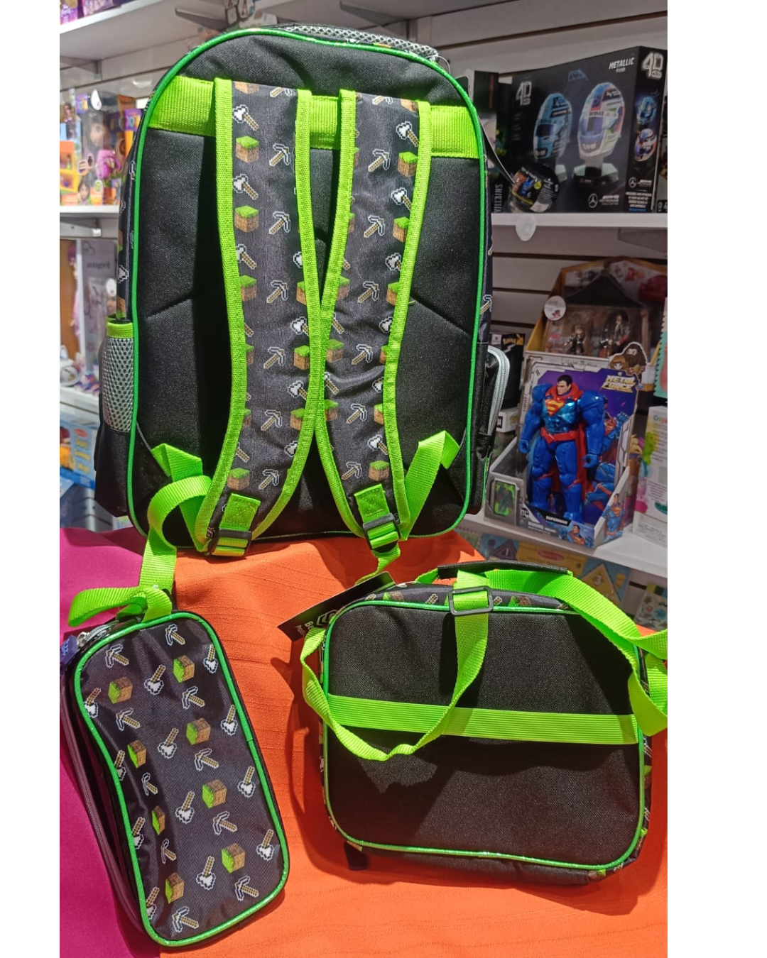 Set de Mochilas Mine Craft