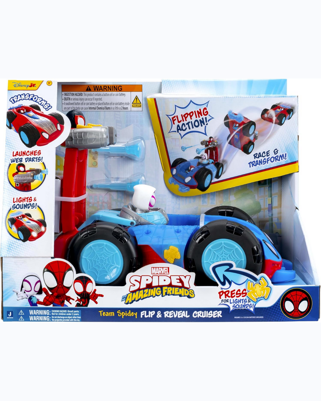 Team Spidey Fly ’N Reveal Cruiser