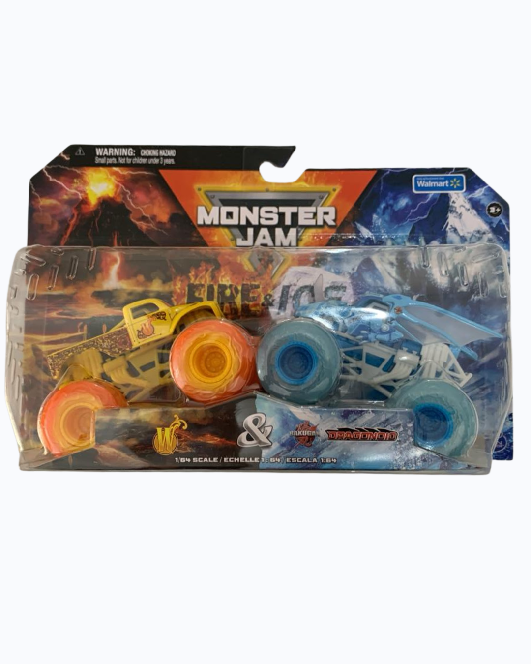 Par de Monster Jam Fire and Ice