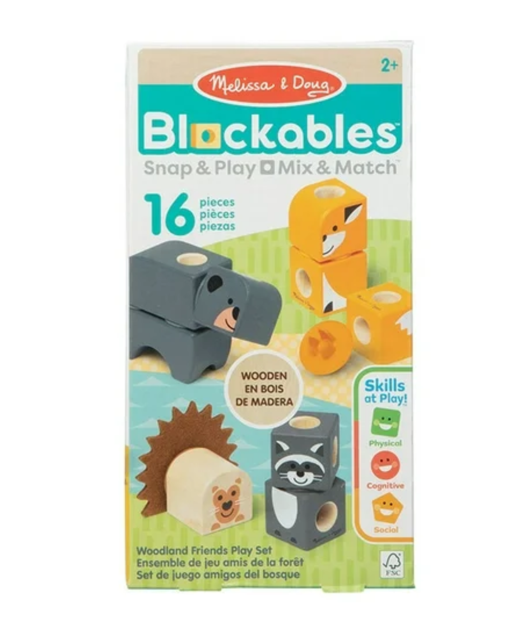 Set juego blockables Amigos del bosque