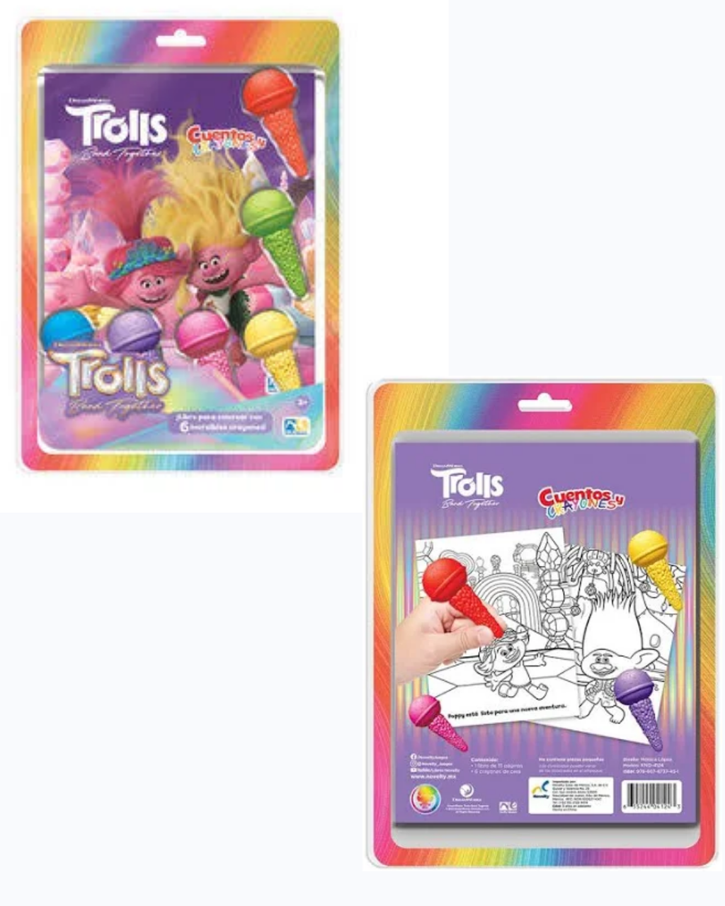 Libro para colorear Trolls
