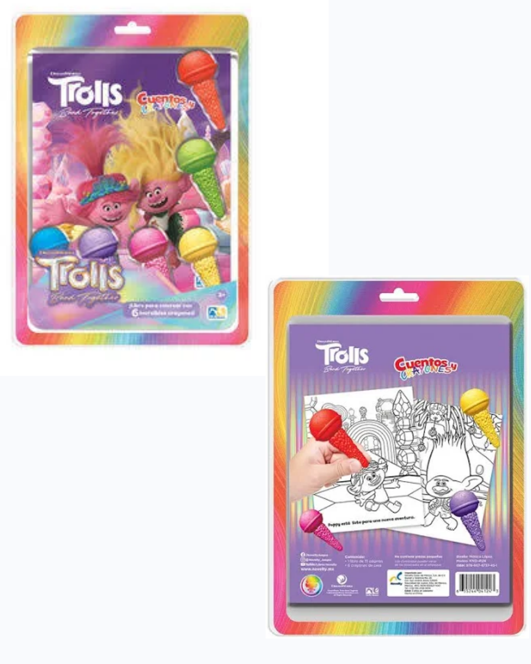 Libro para colorear Trolls