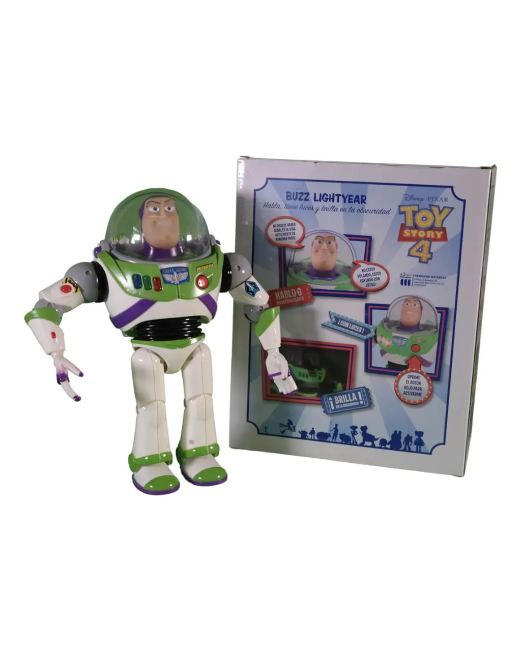 Buzz Lightyear Mediano – Habla y Brilla en la Oscuridad