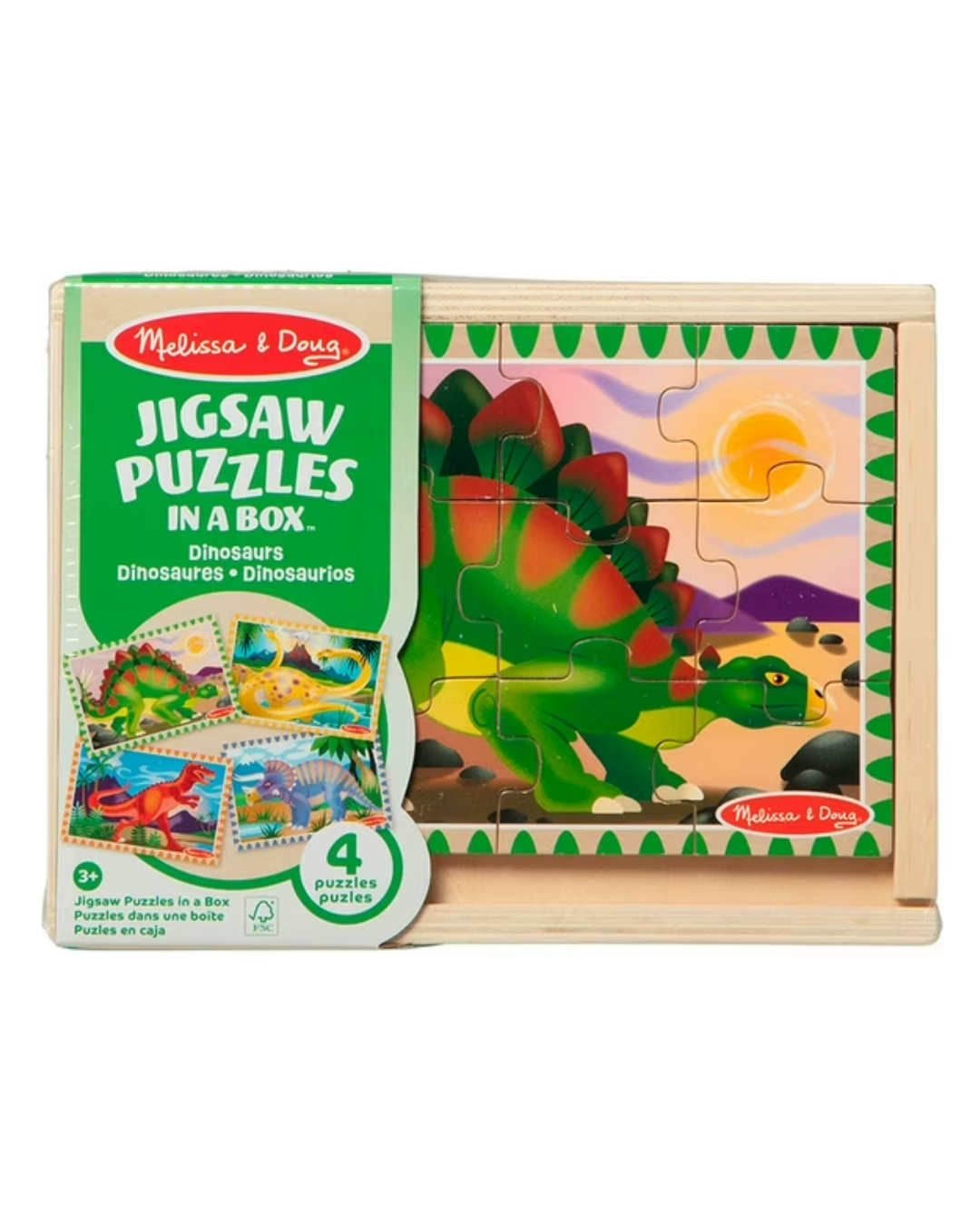 Rompecabezas de Dinosaurios 4 en 1 – Melissa & Doug