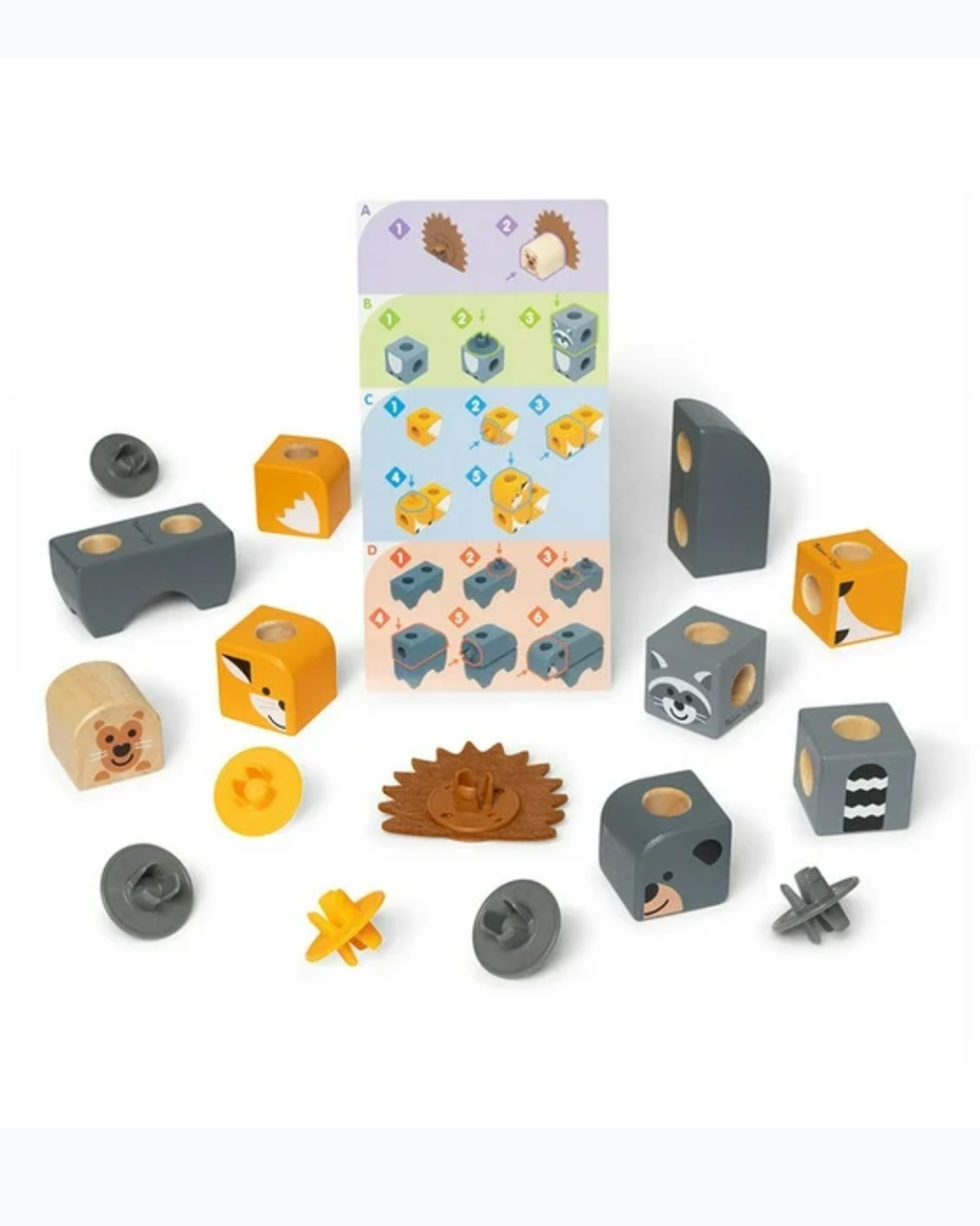 Set juego blockables Amigos del bosque