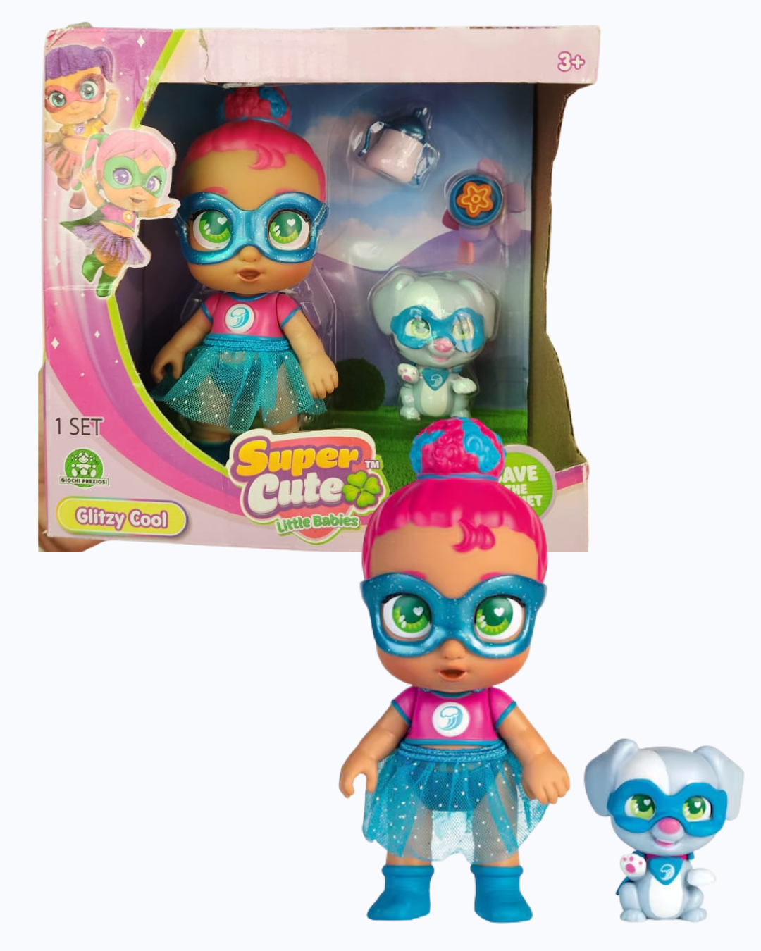 Super Cute Mini Glitzy Azul