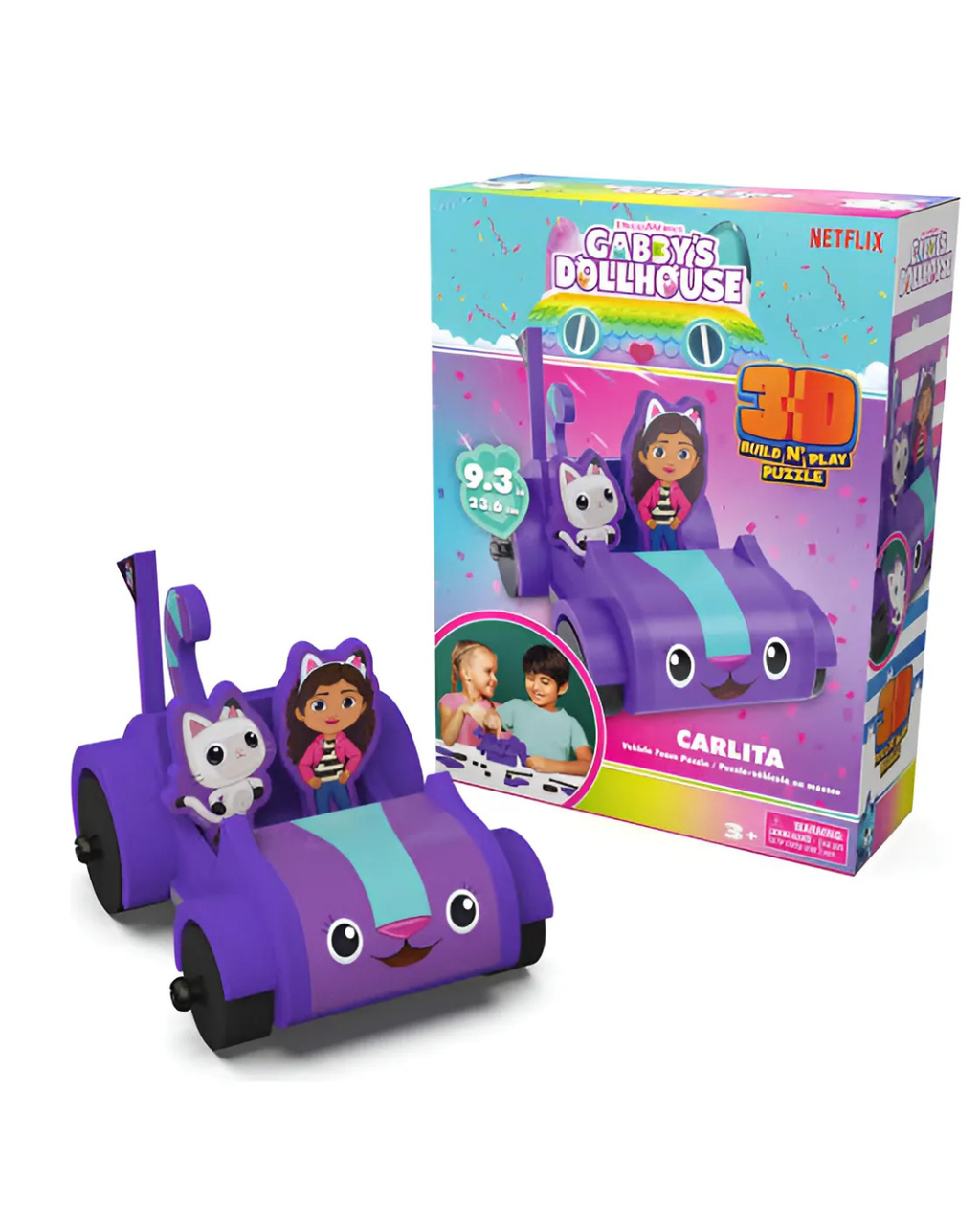 Rompecabezas 3D morado de Gabby´s DollsHouse