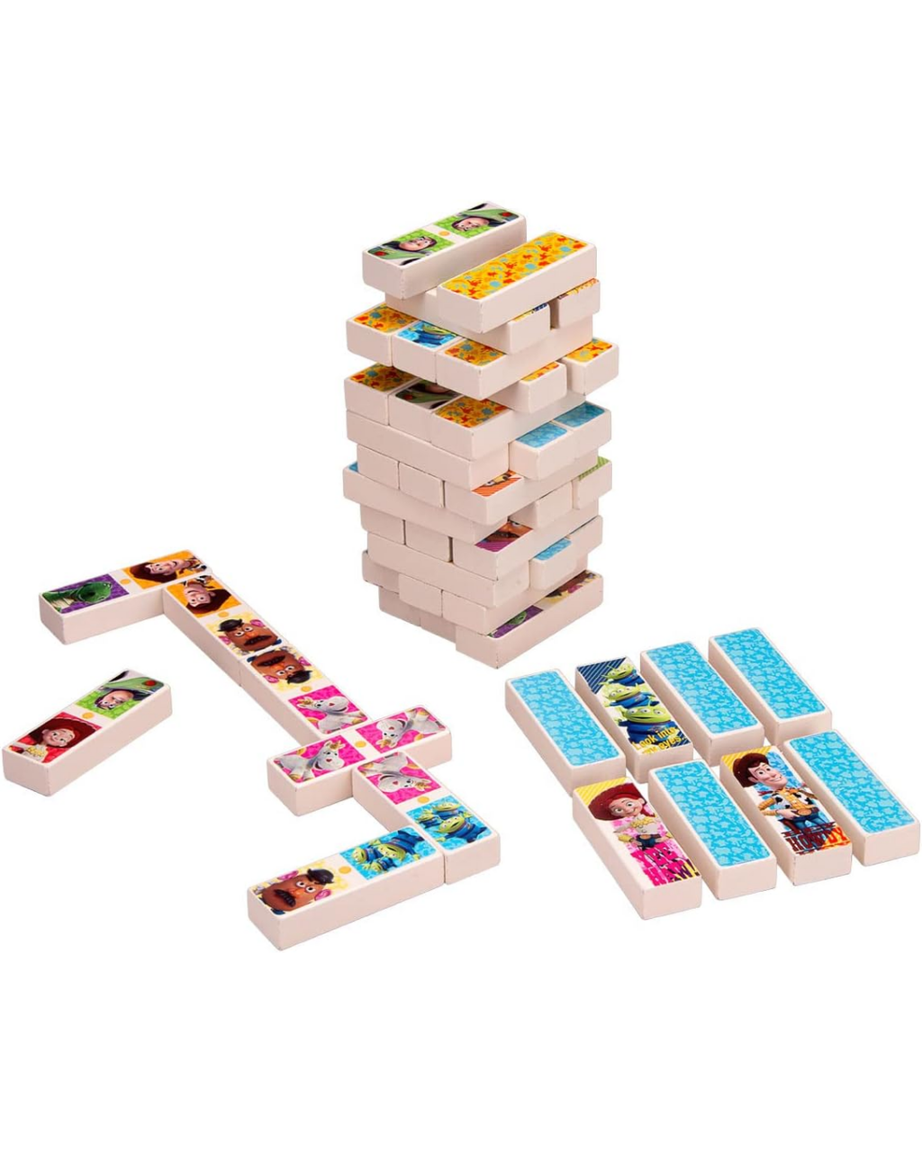 Juego de Mesa Toy Story 3 en 1 – Memoria, Dominó y Torre