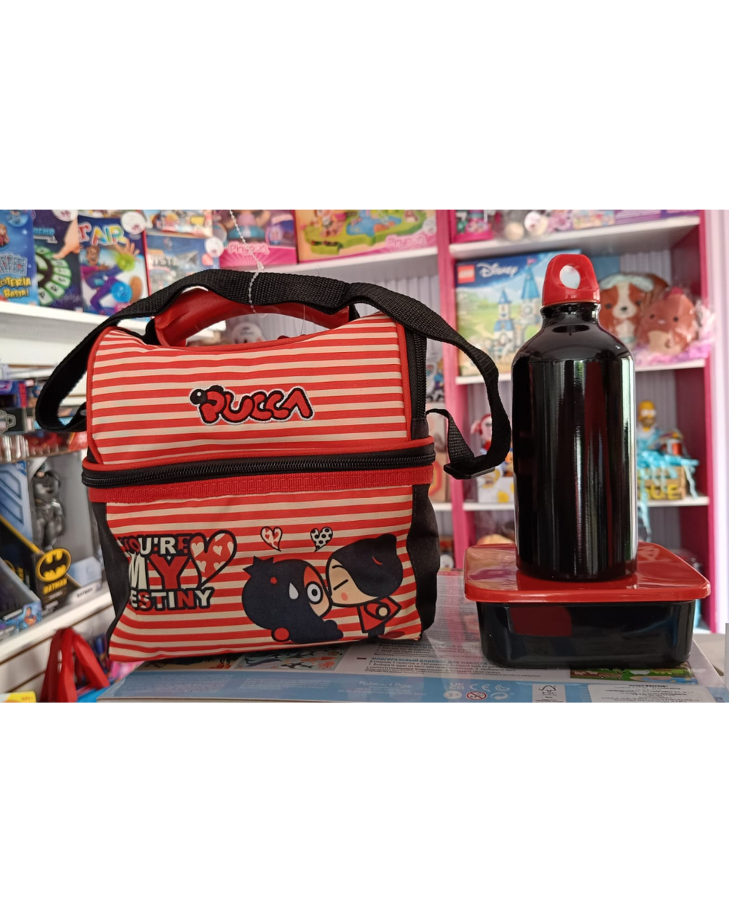 Lonchera Pucca con accesorios