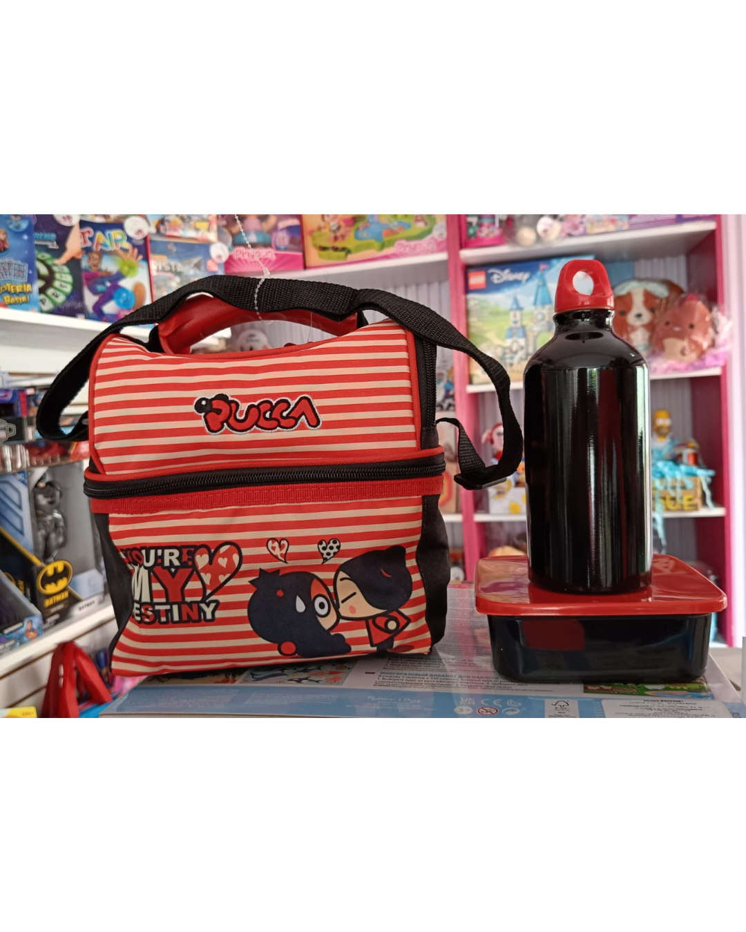 Lonchera Pucca con accesorios