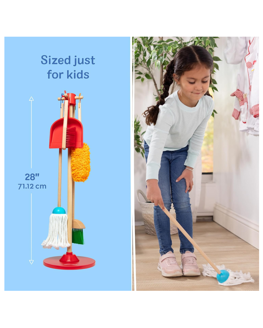Set de Limpieza Dust, Sweep & Mop – Melissa & Doug