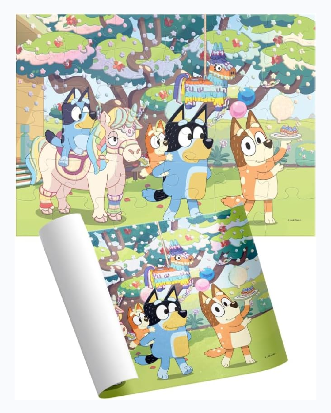 Rompecabezas de tubo Bluey